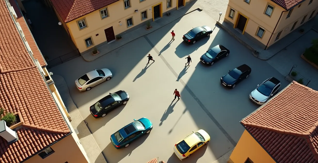 Gruppo di genitori che organizzano i turni di accompagnamento dei figli